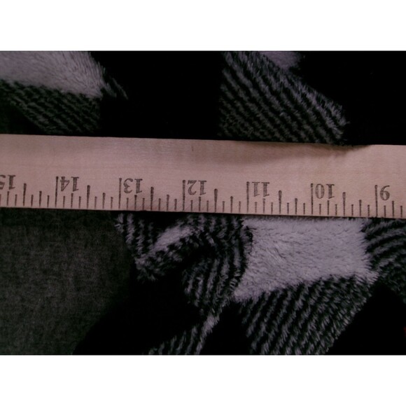 Secret Treasures Sleep Pants Womens L Black White Diamond Plaid Fleece Lounge - Picture 5 of 10